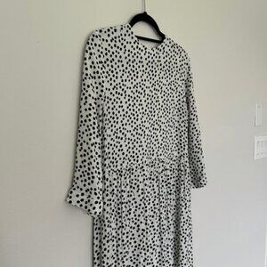 Zara The Polka Dress Size Small